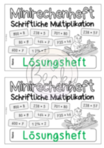 Schriftliche Multiplikation Übungsheft – Bild 2