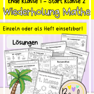 Wiederholung Mathe Klasse 1 (Heft, Kopiervorlagen)