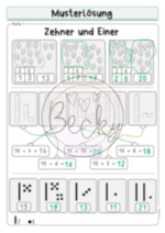Wiederholung Mathe Klasse 1 (Heft, Kopiervorlagen) – Bild 2