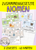Zusammengesetzte Nomen (Legeübung, 3 Sets)