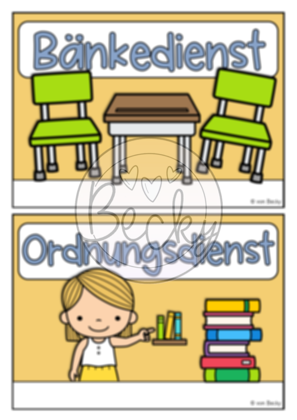 Dienste, Klassendienste (Schilder und Wimpel) – Bild 5