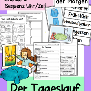 Mein Tag - Tageslauf (Sequenz Uhr/Zeit 3)