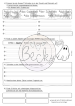 Halloween Suchsel (mit Aufgaben und Lernwörterstreifen) – Bild 5