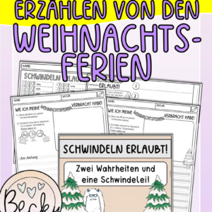 Ferienschwindeleien (Erzählen von den Winterferien)
