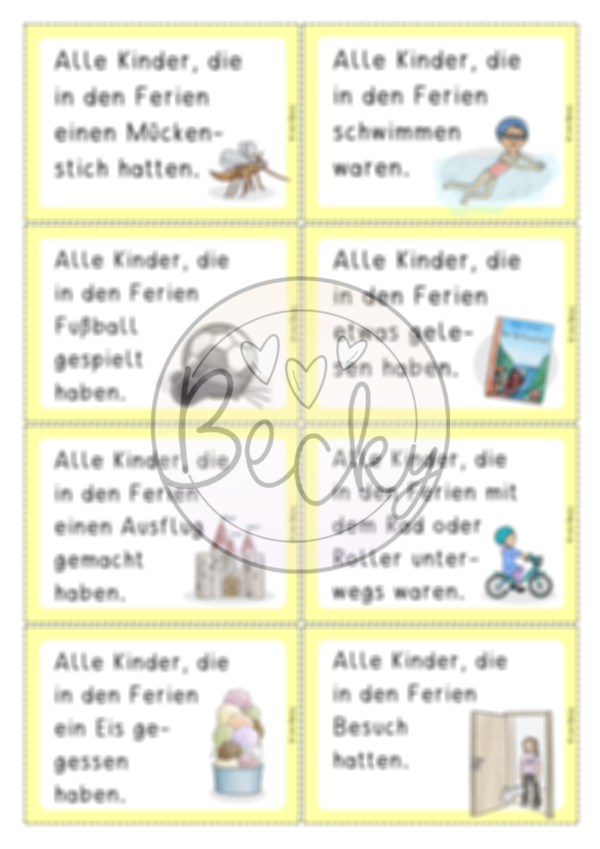 Bewegung und Lesen: Alle Kinder, die ... (Sommerferien) – Bild 2
