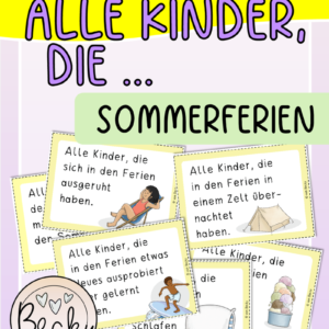 Bewegung und Lesen: Alle Kinder, die ... (Sommerferien)